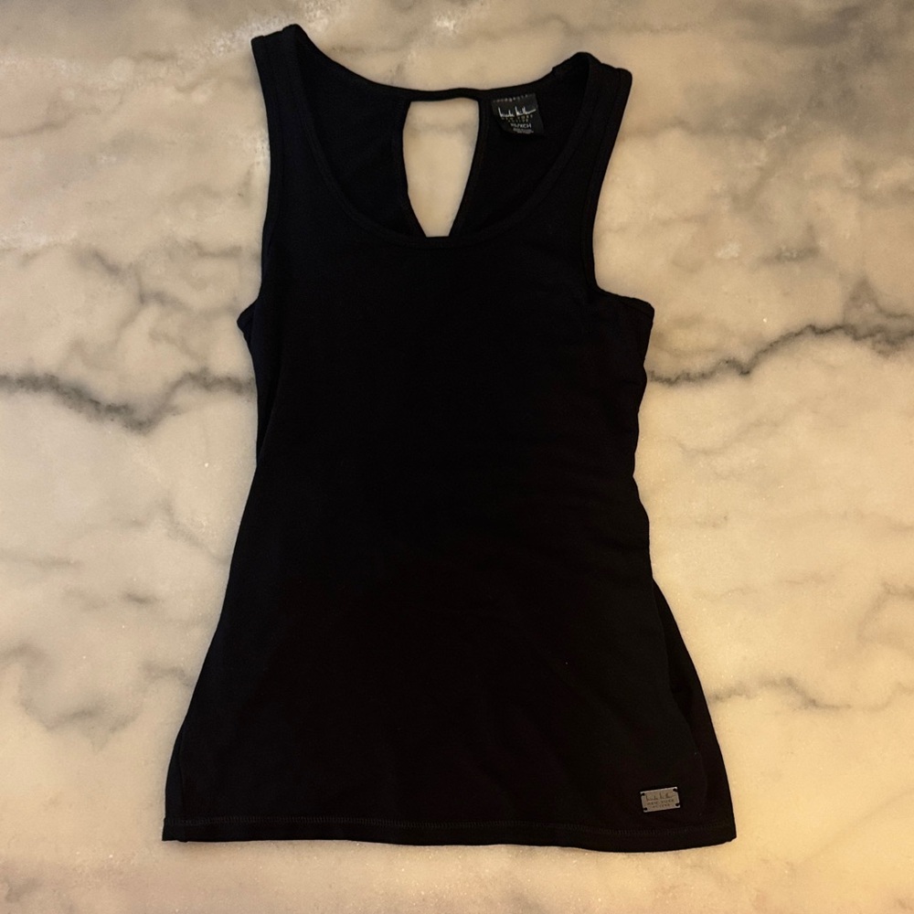 Nicole Miller Black Athletic Tank Top